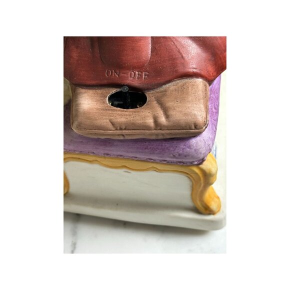 Vintage Seiji Nakane Melody in Motion "The Cellist" Music Box Hand-Painted Works - Picture 4 of 9